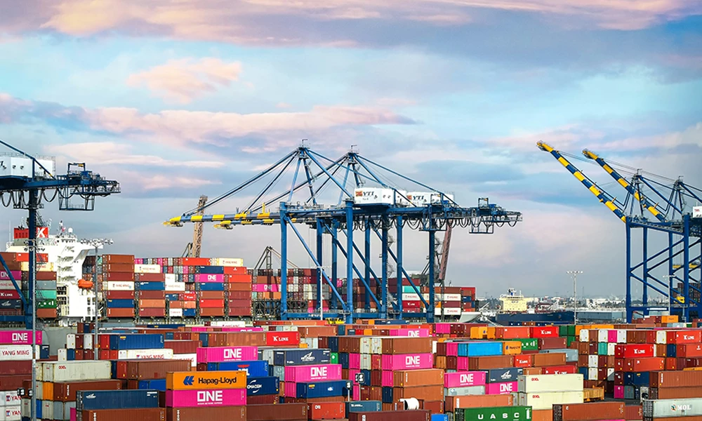 Logistics industry solutions illustration