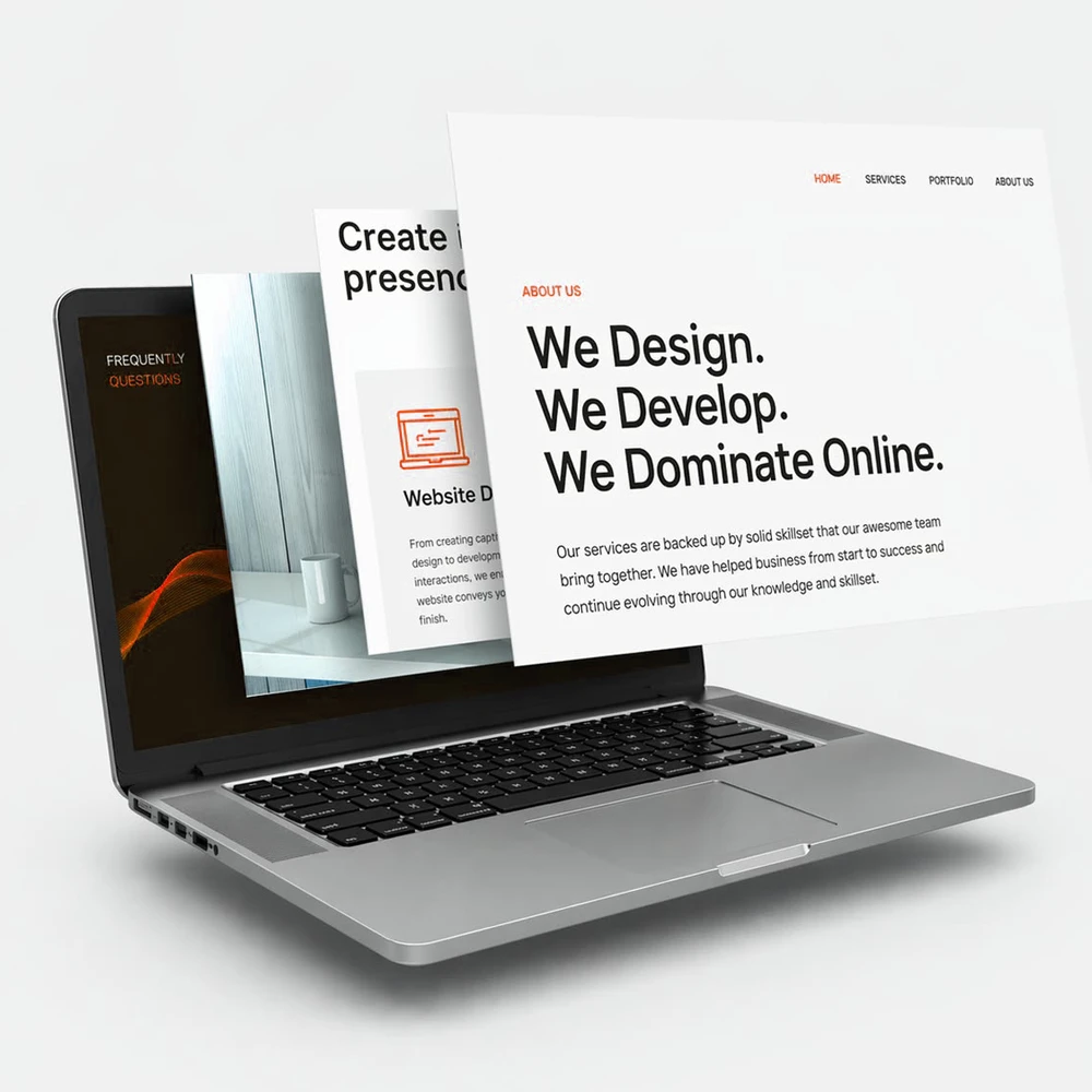 Custom web development service preview