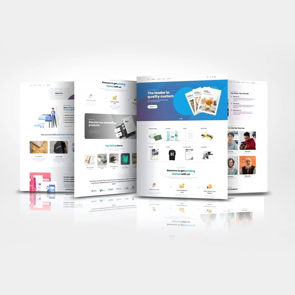 Custom web development service preview