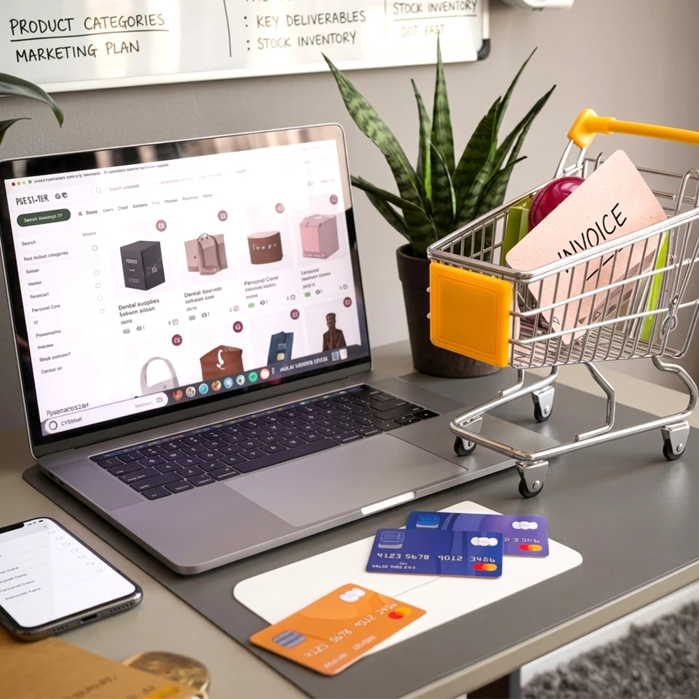 E-commerce store mockup